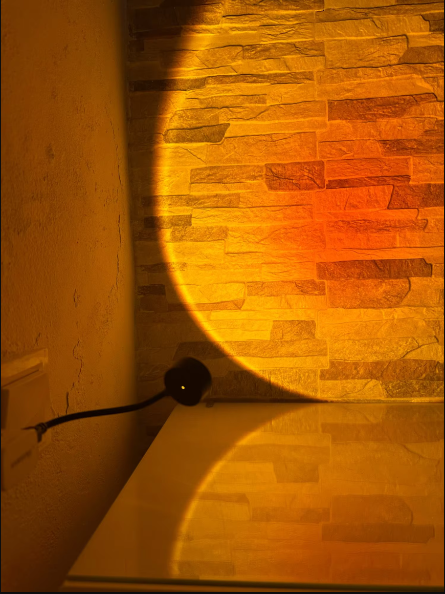Sunset Lamp Glowing Indoors